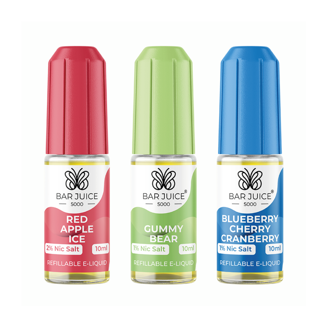 BAR JUICE 5000 Nic Salt Range (8008457388280) (15119056830849) (15119063515521)