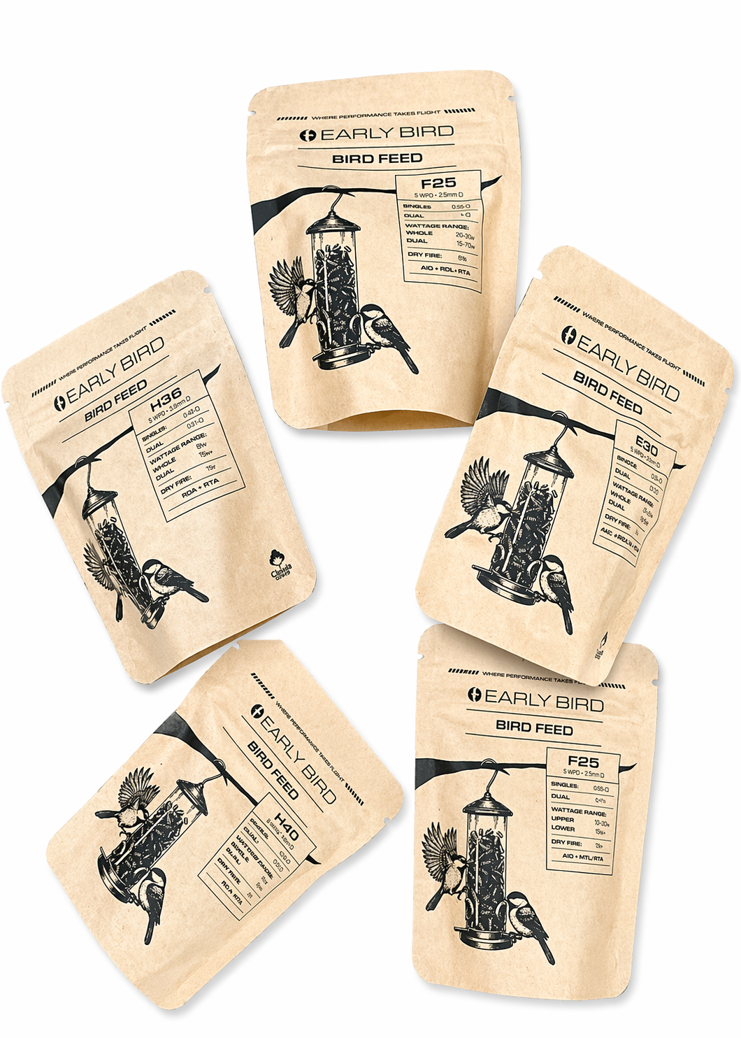 Early Bird  - Bird Feed Handmade Coils Early Bird Manufacturing Vaporony