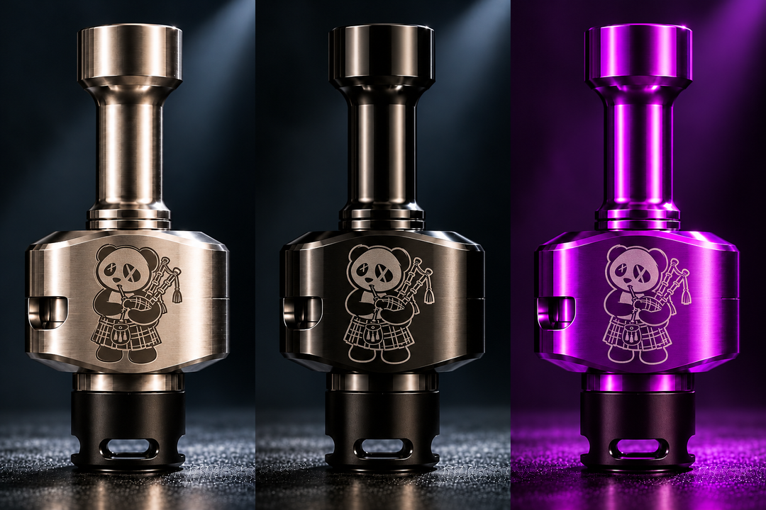 WICK'D Brig'd Alpha Plus RBA - Exclusive Kilted Panda Design Wick'd Vaporony