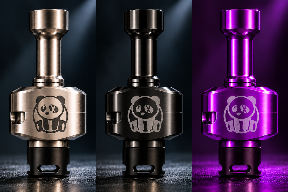 WICK'D Brig'd Alpha Plus RBA - Exclusive Kilted Panda Design Wick'd Vaporony